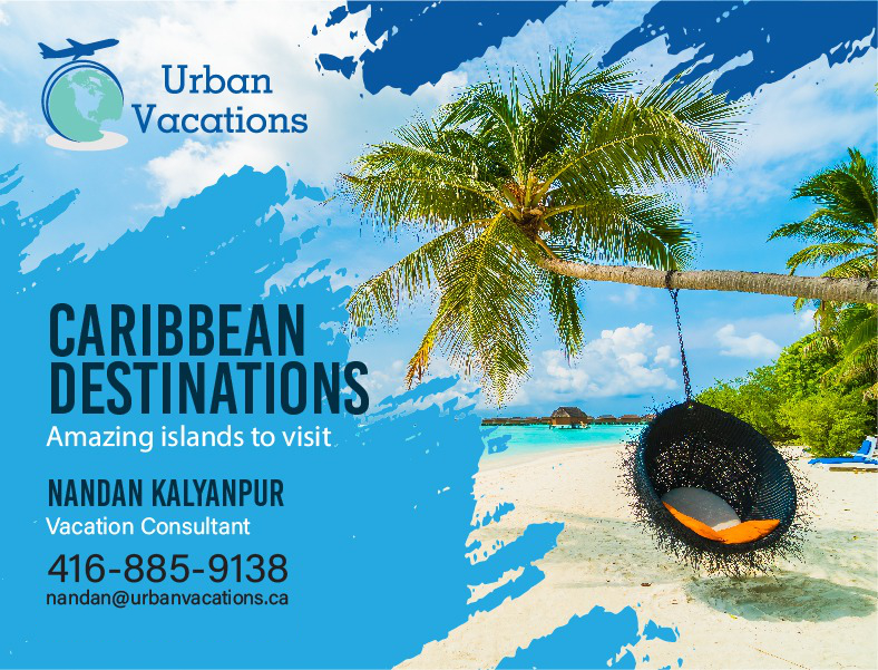 Urban Vacations. Caribbean Destinations. Amazing Islands to Visit. Nandan Kalyanpur - Vacation Consultant. (416) 885-9138. nandan@urbanvacations.ca. www.urbanvacations.ca